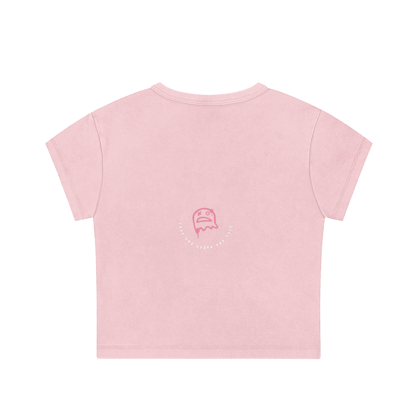 Animal Character "1st Forever Goodbye" Pink Snow Washed Crop Top