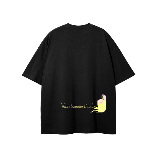"Help Me Get Home" Violetsunderthesun Black Band Unisex T-shirt